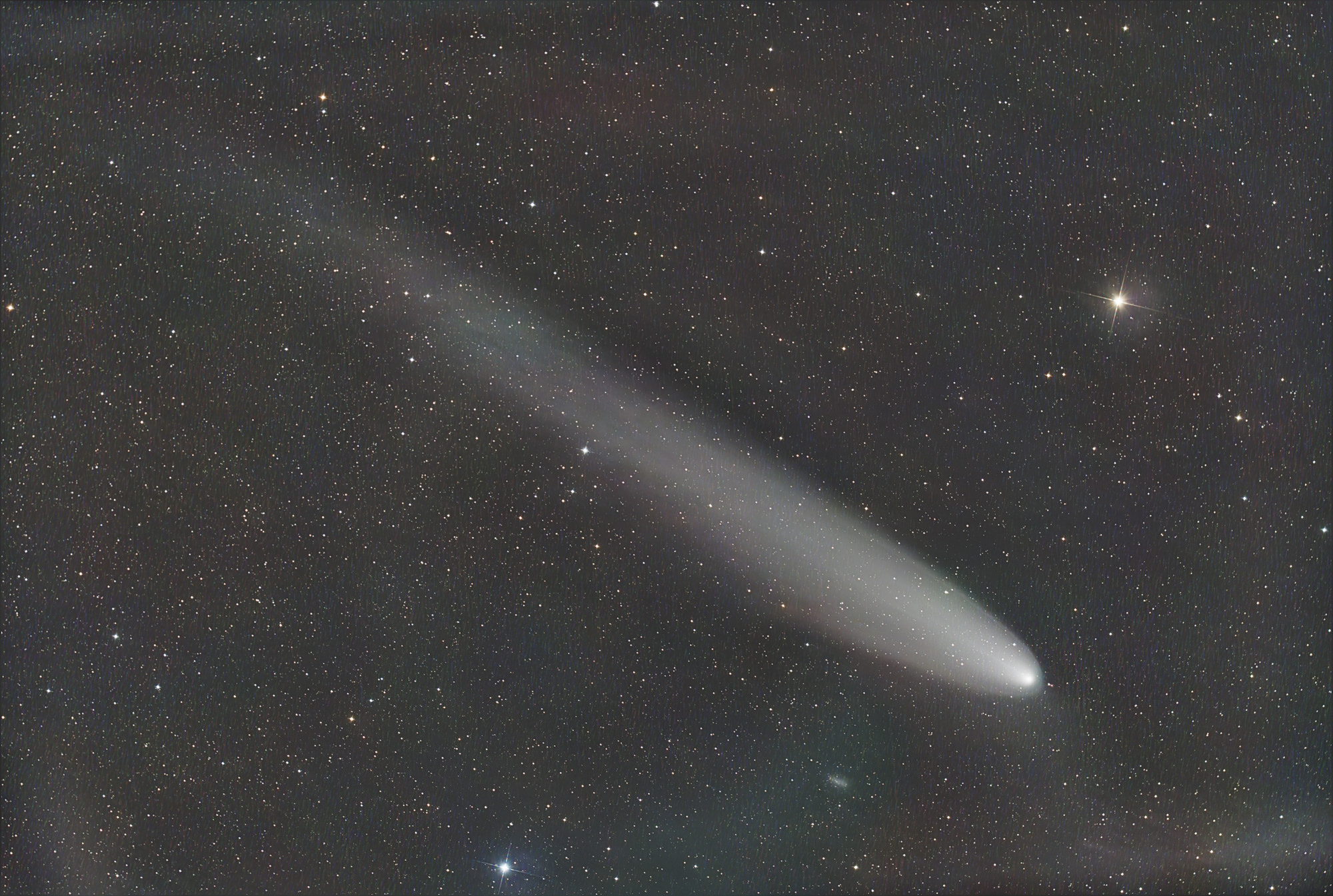 C/2023 A3 (Tsuchinshan-ATLAS) ist ein Komet, der im Oktober 2024 von der Nordhalbkugel aus mit dem bloßen Auge beobachtet werden kann. Es ist der dritthellste Komet der letzten 100 Jahre.